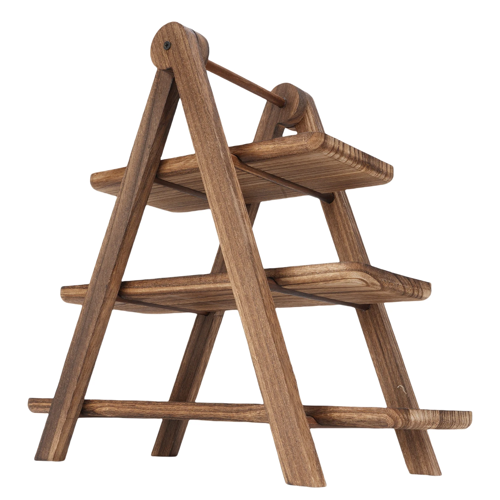 صينية خشبية متدرجة للمزرعة، صينية تقديم خشبية من 3 طبقات، طبق مستطيل، صينية طبقات للمزرعة الخشبية #6