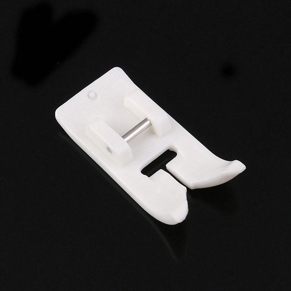 2 Pcs/set Foot Button Sewing Presser Foot Plastic White Non Stick DIY Leather Anti Slip Sewing Tool Sewing Machine Accessories