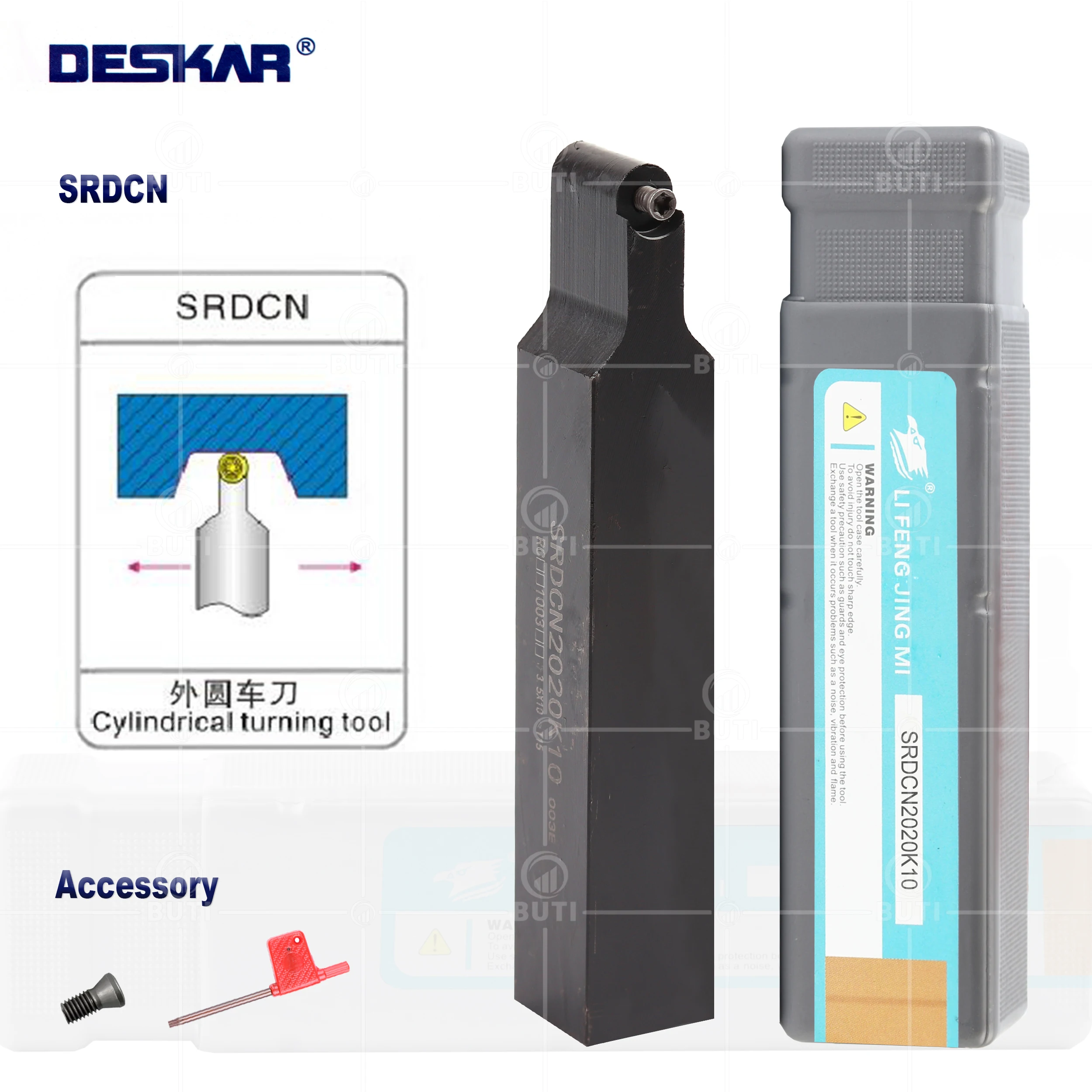 Deskar-cnc Torno Suporte de Ferramentas de Corte 100 Original Srdcn1010h10 1616h08 2023k10 2023k12 2525m12 Srdcnrcmt