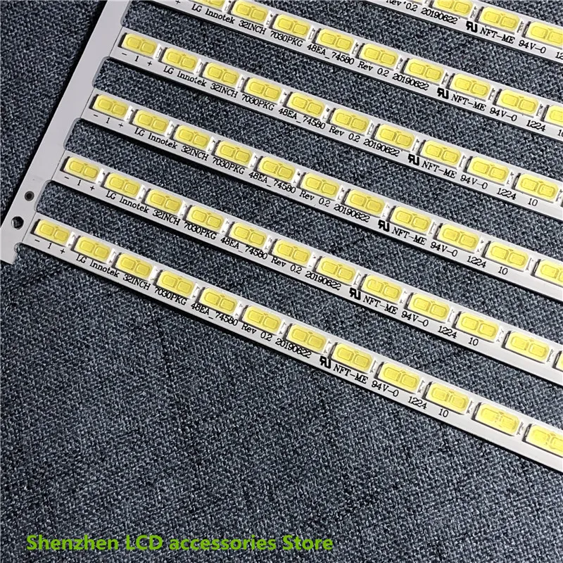 2Pieces/lot  74.32T20.001-1-DS1  32 inch     LCD TV backlight bar   T320HVN06.0  48LED 100%NEW
