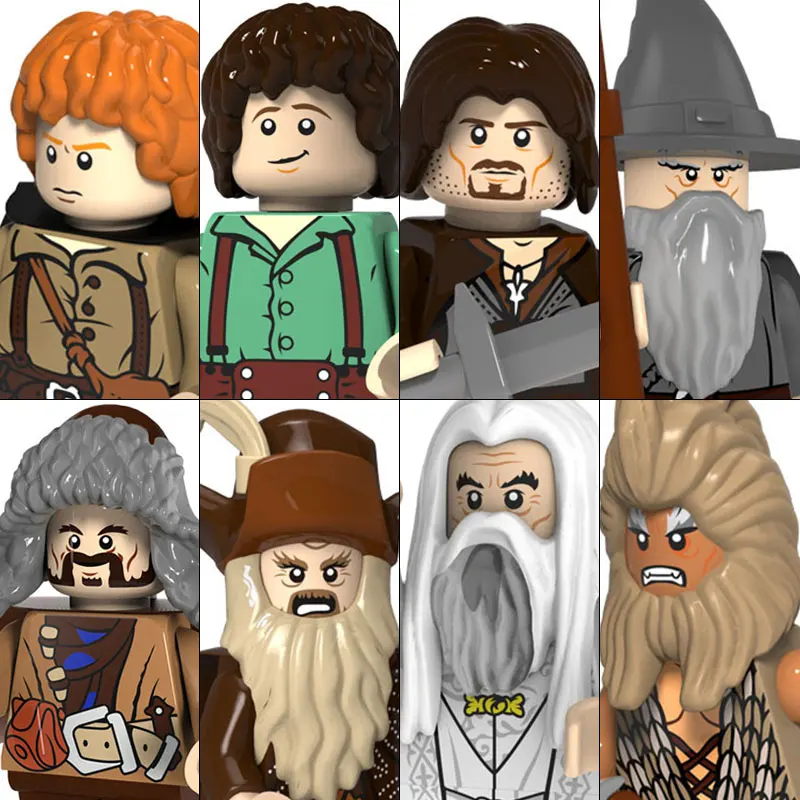 

2025 First Release The Lord of the Rings PG8160 Building Block Action Mini Action Figure Halloween Christmas Gifts for Kids