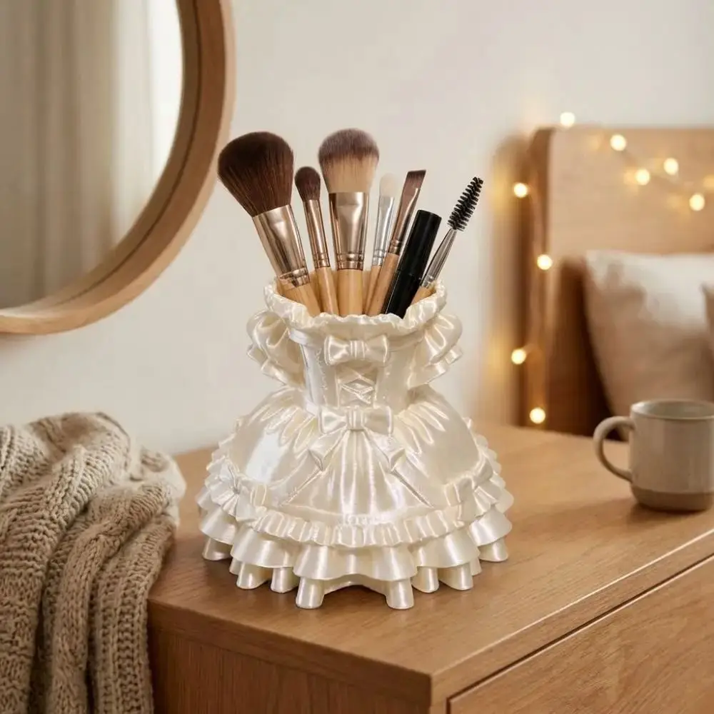 Fashion Resin Desktop Organizer Container Decorative Design Multi-Purpose Organizer 3d Printed Pen Container Pen Storage