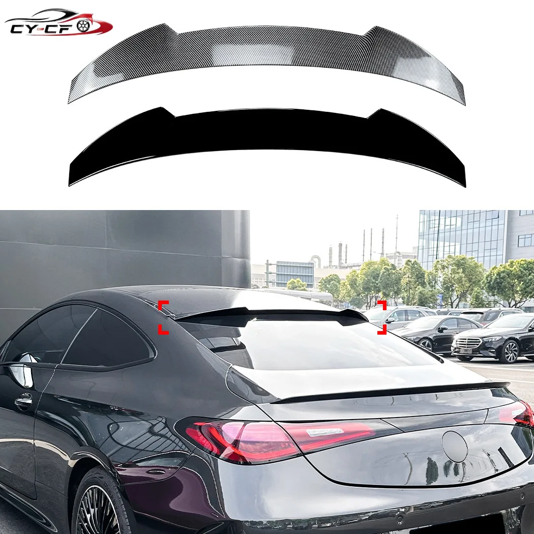 For Mercedes-Benz CLE Coupe CLE260 CLE53 CLE300 450 2024 C236 Rear Spoiler Mid Trunk Lip Tail Roof Middle Tailgate Wing Splitter