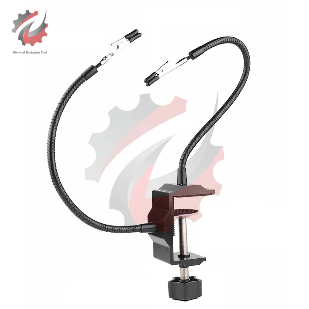 

Two Claw Soldering Station Soldering Iron Bracket Bench Clamp Work Station Welding Rework Repair Holder Tool DIY Auxiliary Clamp