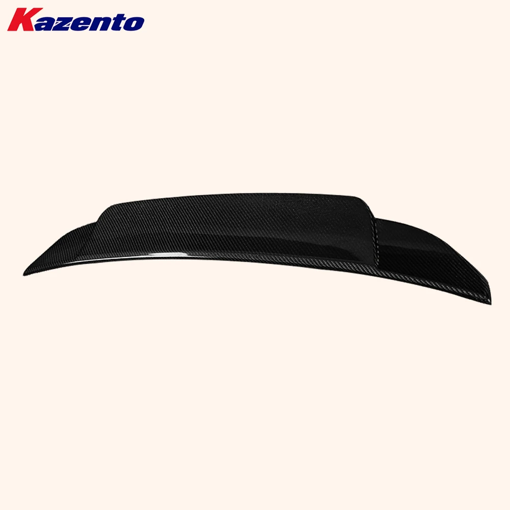 For VW Golf 8 R GTI 2019-24 Carbon Fiber KZ Style Rear Roof Ducktail Spoiler Lip