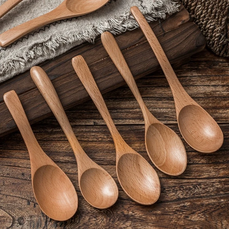 Cucchiaio di legno giapponese utensili da cucina manico lungo cucchiaio di riso secco accessori da cucina in legno per uso domestico cucchiaio di