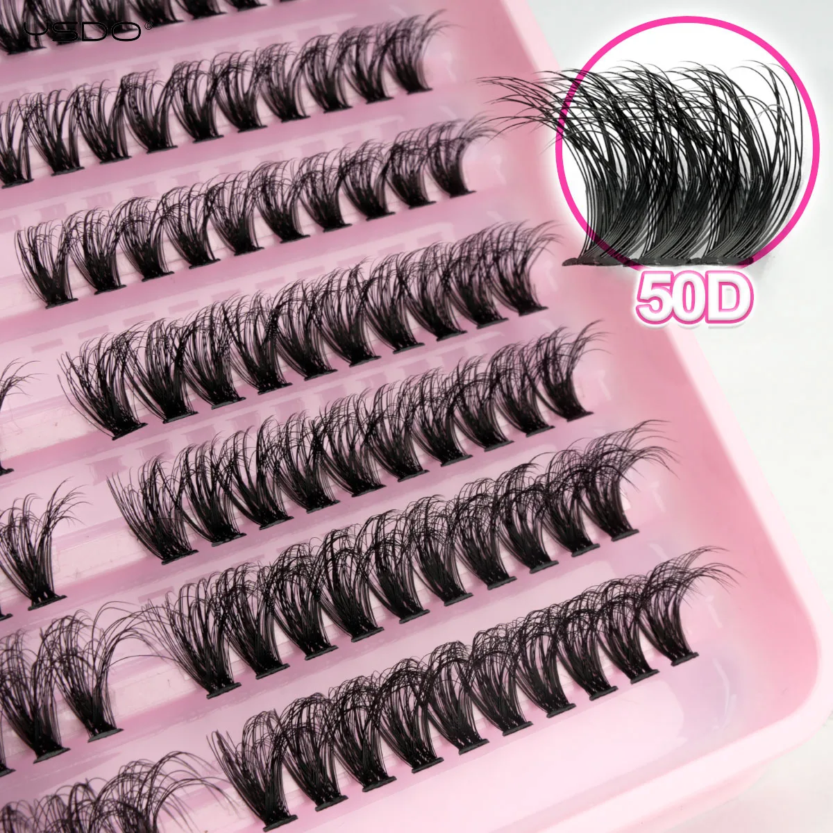 YSDO 200/300 Bundles Eyelash Extension Fluffy Volume Mink Lashes Individual Makeup Tools Cilia Thick False Eyelashes Cluster