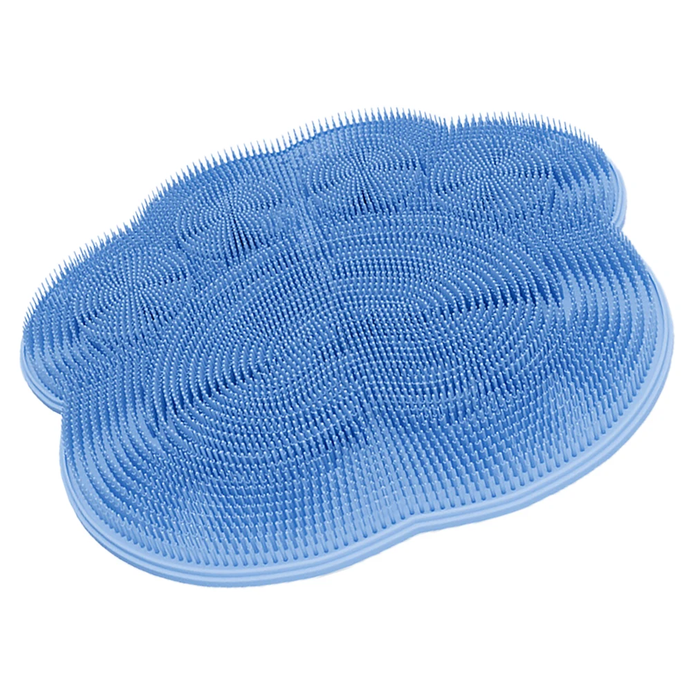 

Silicone Cat Claw Back Scrubber Wall Mounted Bathtub Floor Nonskid Bath Mat Shower Foot Massage Pad Frosted Blue Durable