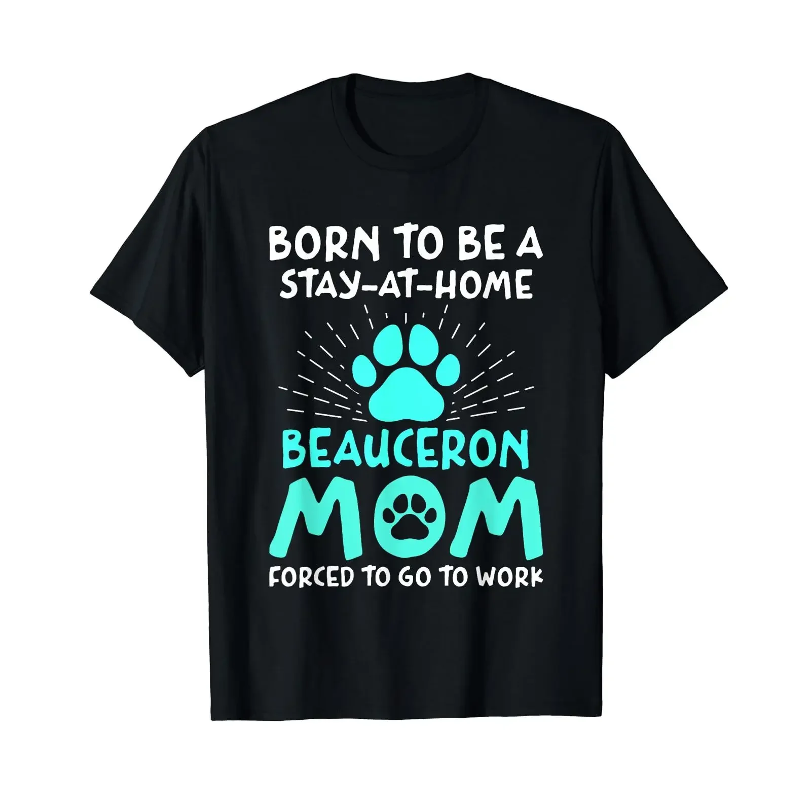 Funny red stocking with the inscription Born To Be A Beauceron Mom T shirt vintage Washed Unisex Comfortable Soft Casual