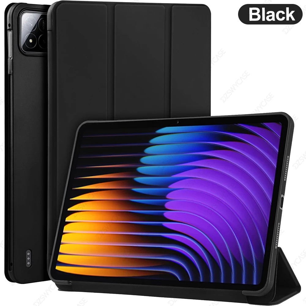Case voor Xiaomi Pad 7/7 Pro (11,2-inch, 2024), voor Xiaomi Pad 8/8 Pro (11,2-inch, 2025) Terug Tri-Fold Stand Beschermende Tablet Cover