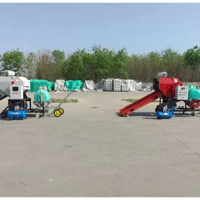 Bundling Wrapping Machine Grass Packing Storage Automatic Bunding Machine Nigeria Customized Portable Bundling Wrapping Machine