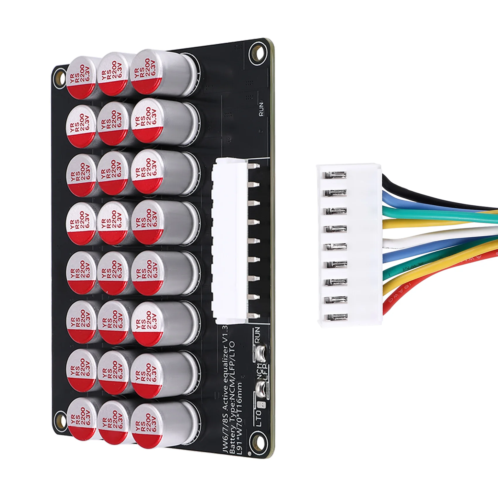 (ABDH) Whole Group Balancer 8S 5A Active Lithium Lipo Lifepo4 Battery Equalizer Energy Transfer Capacitor BMS Board