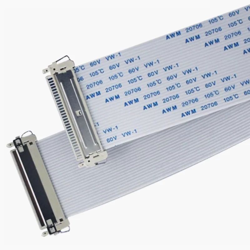 1.0mm Pitch 30Pin Fixed AWM 20706 Ribbon Cable 10/25/30/40/50cm Forward/Reverse Direction 105℃ 60V VW-1