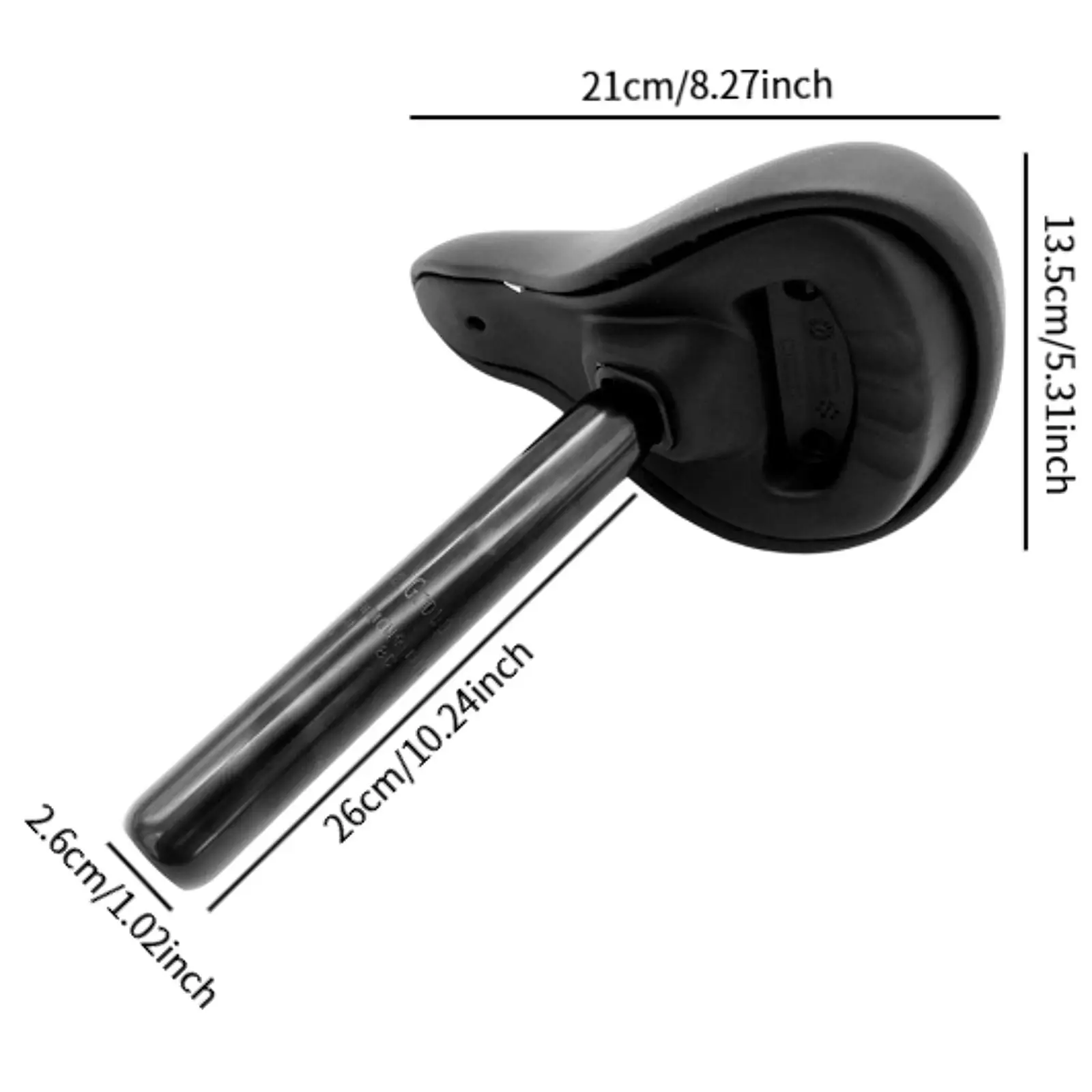 

Children’s Bike Seat Replacement Ultra Soft PU Leather Saddle with Steel Tube for Outdoor Riding