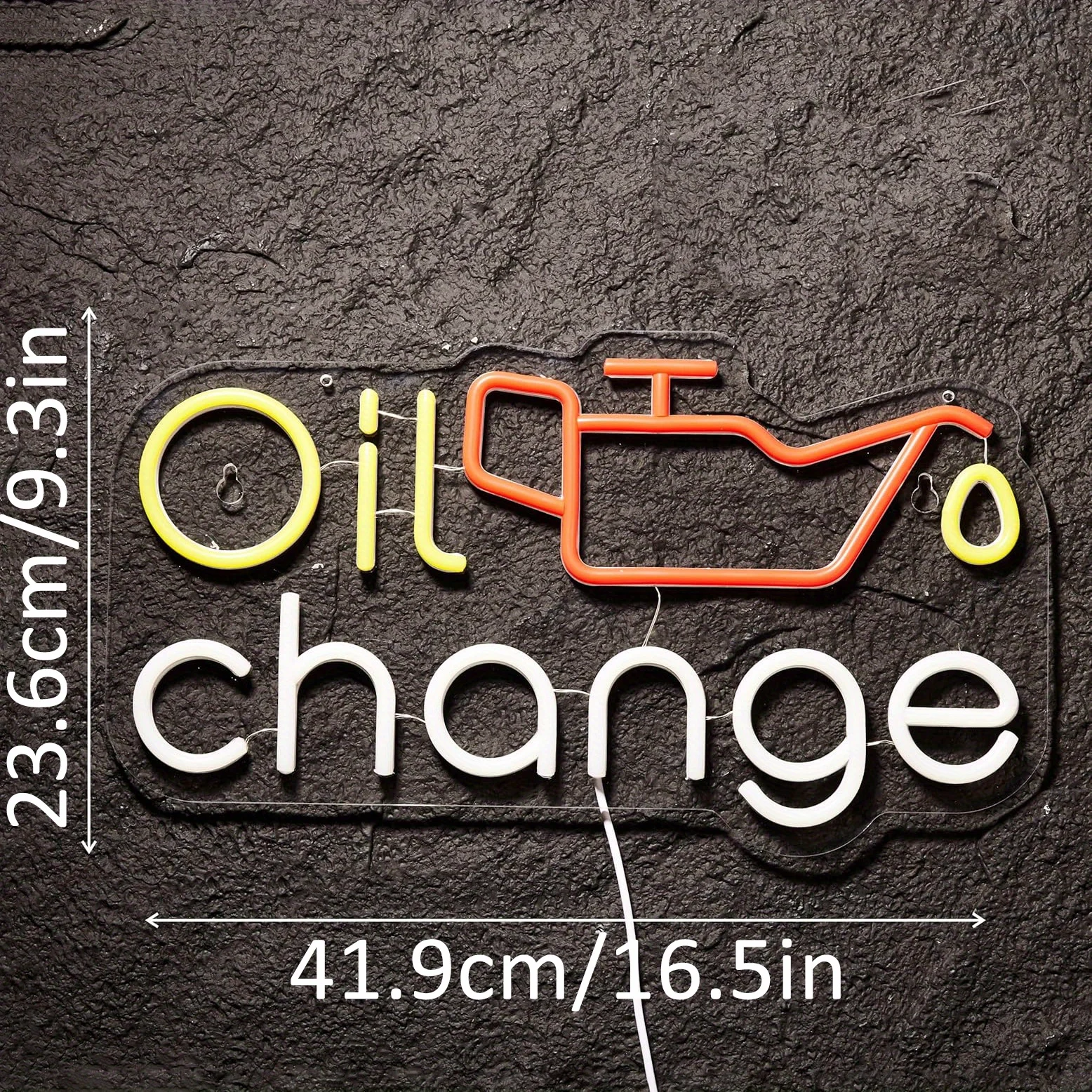 Oil Change Neon Signs, For Auto Repair Shops, Men's Lounge, Car House, Workshop and Garage Accessories