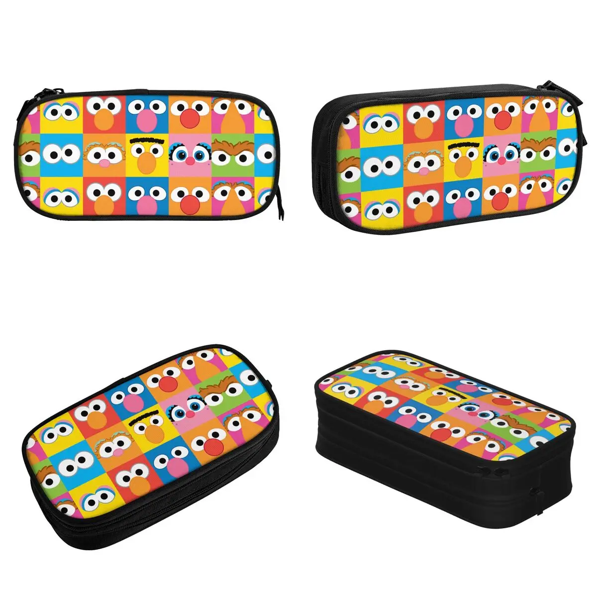 Sesamed Sweet Streets Pencil Cases Classic Pen Box Bag for Student Big Capacity School Supplies Cosmetic Pencil Box