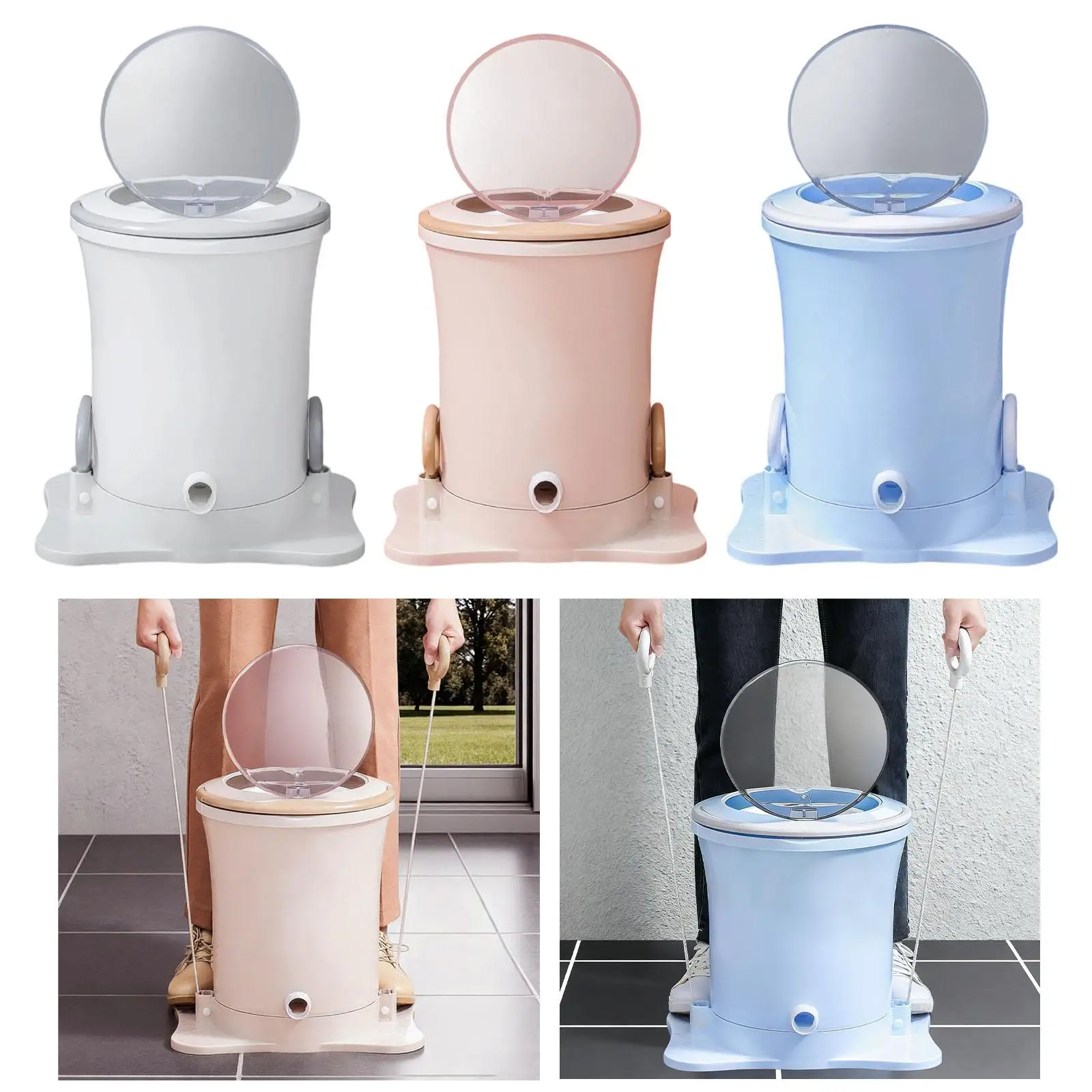 Clothes Dryer with Innovative Drawstring Laundry Drying Machine Non Electric Spin for Travel Dorm Household