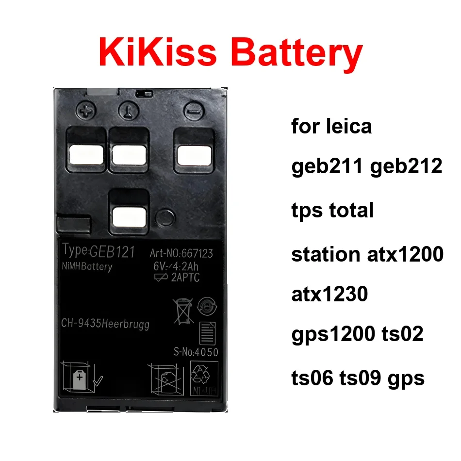 

Аккумулятор GEB222 GEB121 GEB221 2600-6000 мАч для Leica GEB211 GEB212 TPS, тахеометров ATX1200 ATX1230 GPS1200, GPS-приемников TS02 TS06 TS09