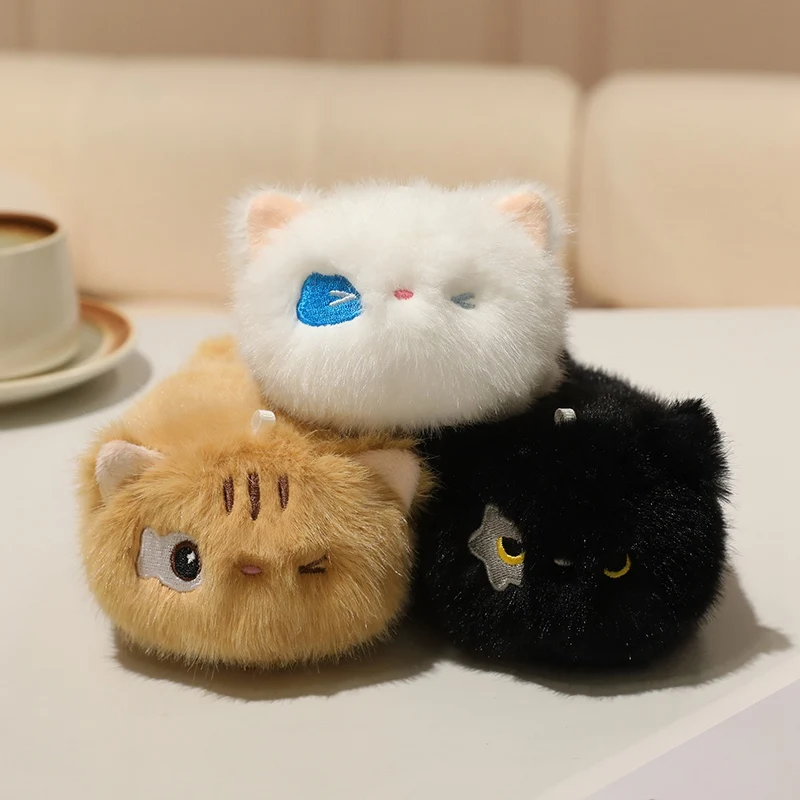 Katzen-Serie Plüschtier-Anhänger: Simuliertes Cartoon-Anime-Design, Niedliches Geburtstagsgeschenk, Lustige Kawaii-Deko