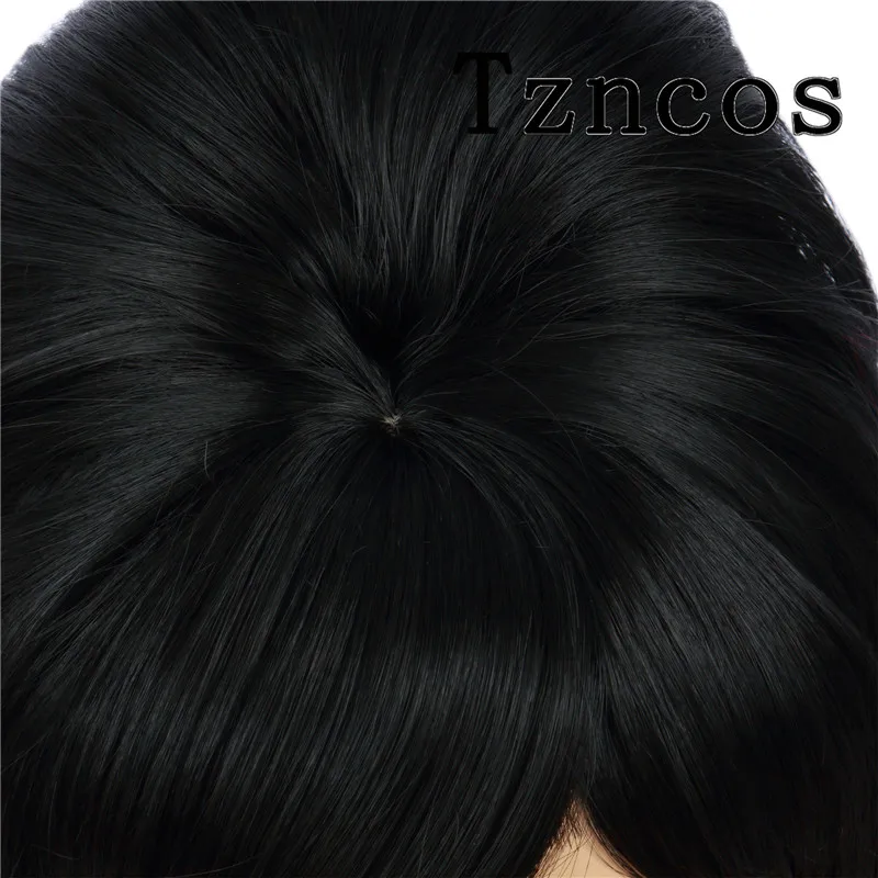 Tzncos 70s 80s Women Housewife Beehive Costume Wigs Wife Black Hair