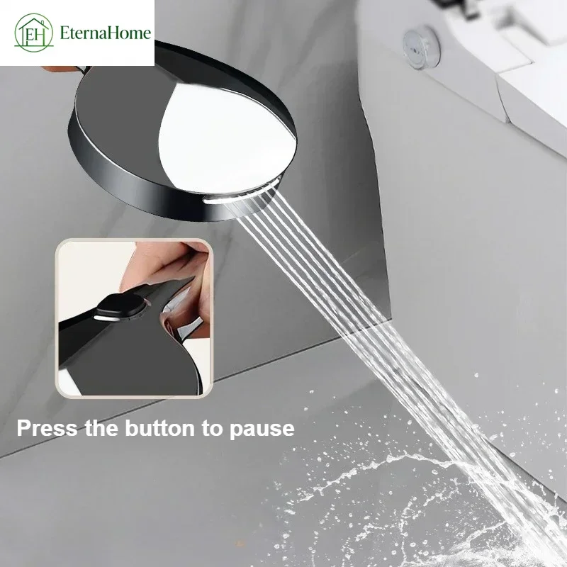 Upgraded Handheld Shower Head With Spray Gun Large Panel 9 Spray Modes Air Injection Pressure Boosted for Bathroom Shower
