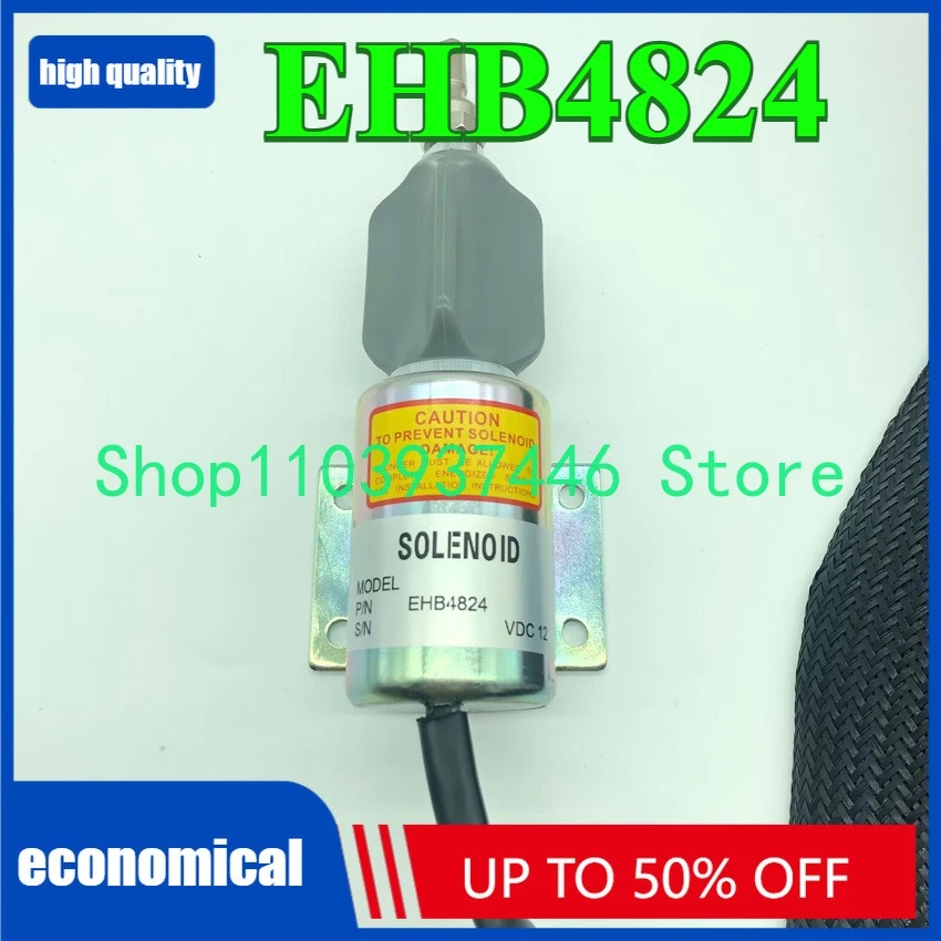 โซลินอยด์ปิดเครื่องยนต์ 12V EHB4824 สำหรับเครื่องยนต์ BF6M1015 BF8M1015