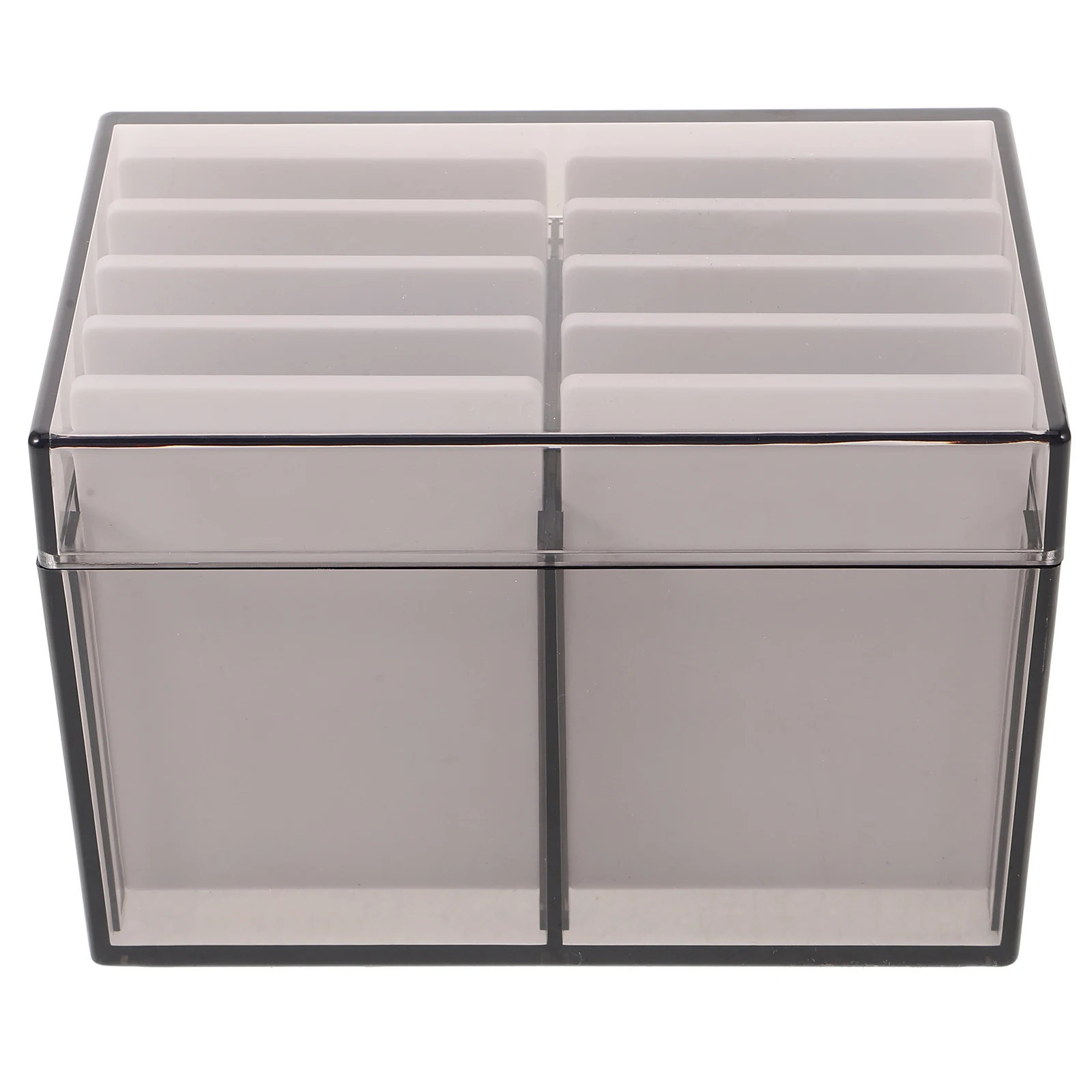 

10 Layers White Eyelash Storage Box Acrylic False Lashes ganizer Makeup Case Lightweight Travel eyelash keeper tidy lash tray