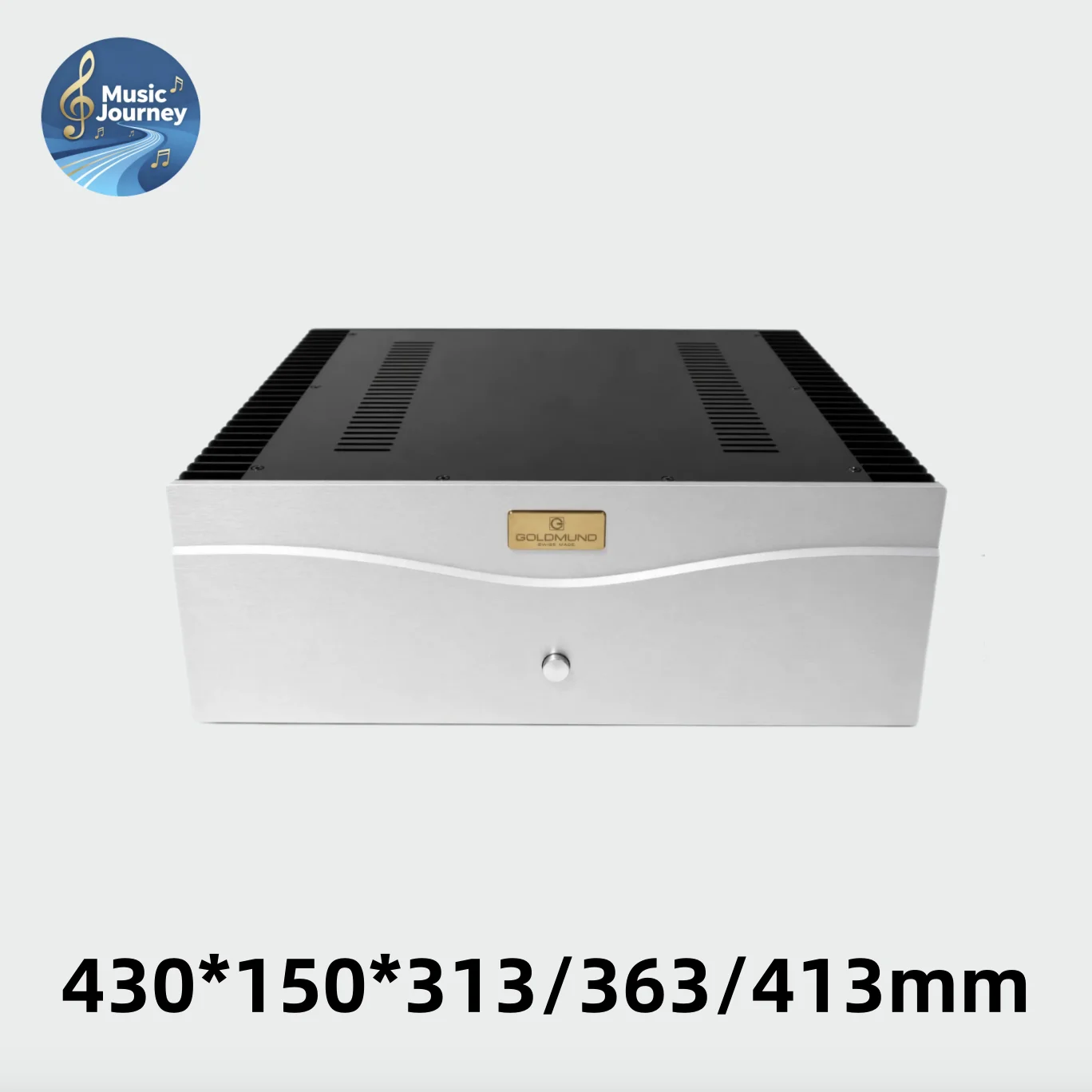 430*150*313/363/413mm Goldmund‑Style  Full Aluminum Class‑A Amplifier Chassis High‑Power Heatsink DIY HIFI Audio Enclosure