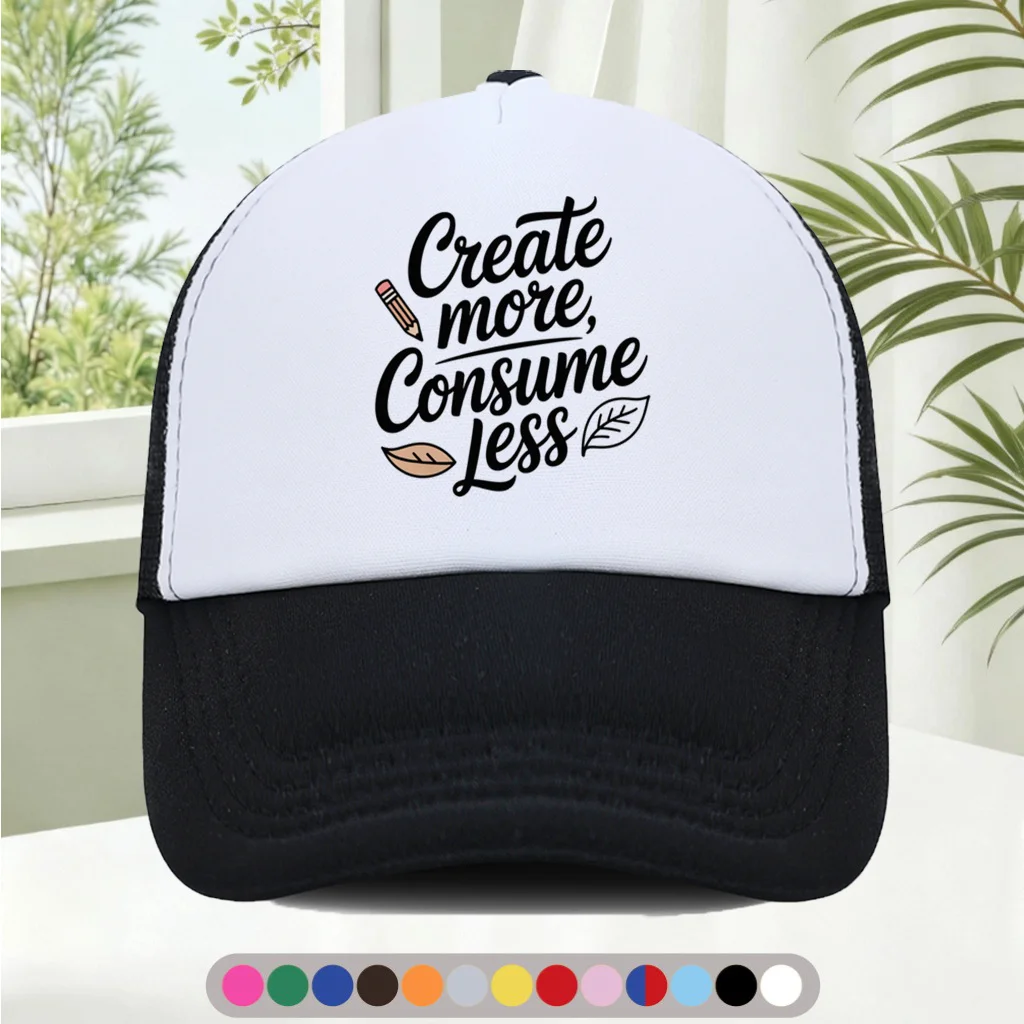 Fashionable and Versatile Sponge Mesh Cap  Features Cool Printed Patterns, Unisex  American Trucker Hat  HighQuality Hat  S