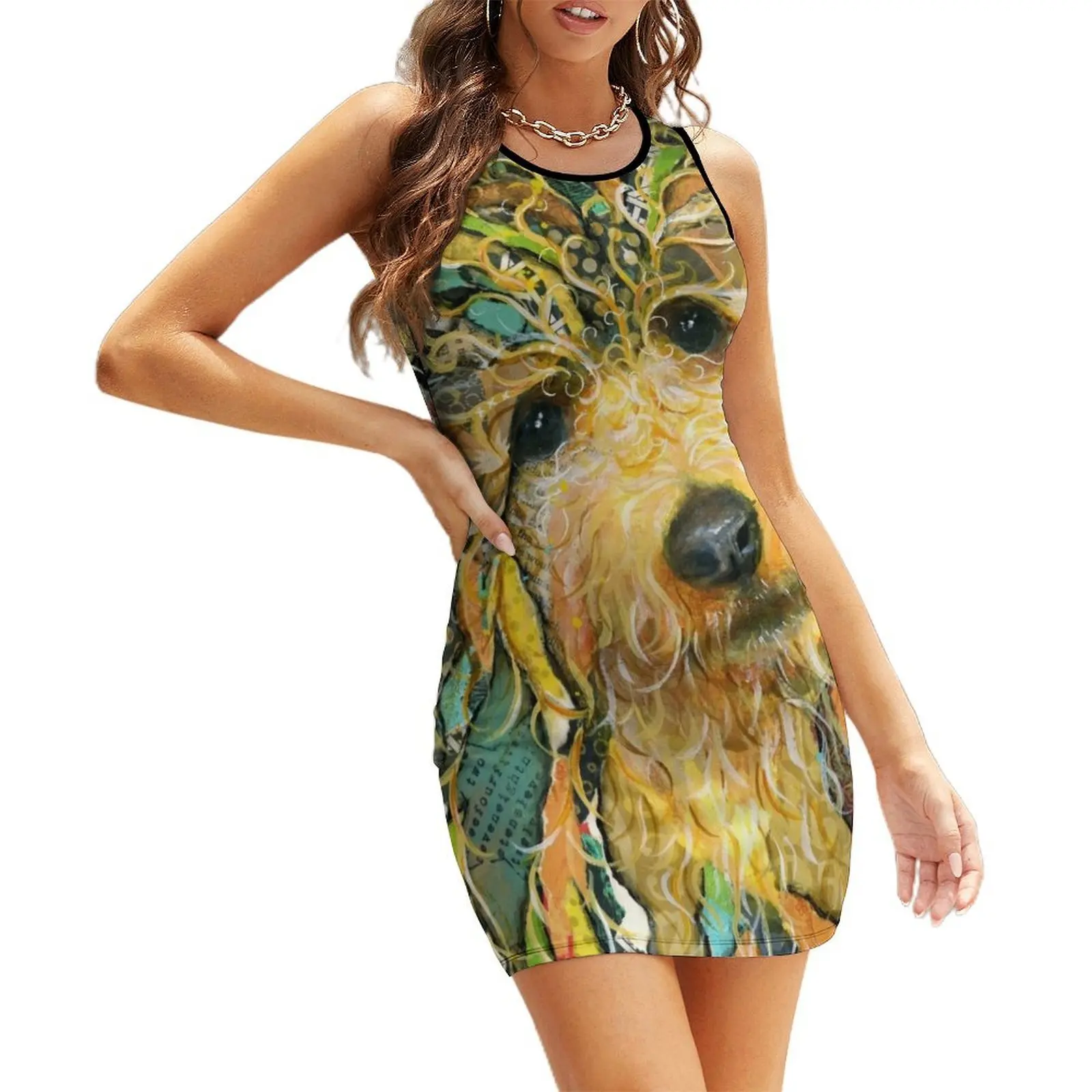 

Goldendoodle Sleeveless Sundress luxury dresses dress for women summer summer women's dress 2025 evening dresses ladies