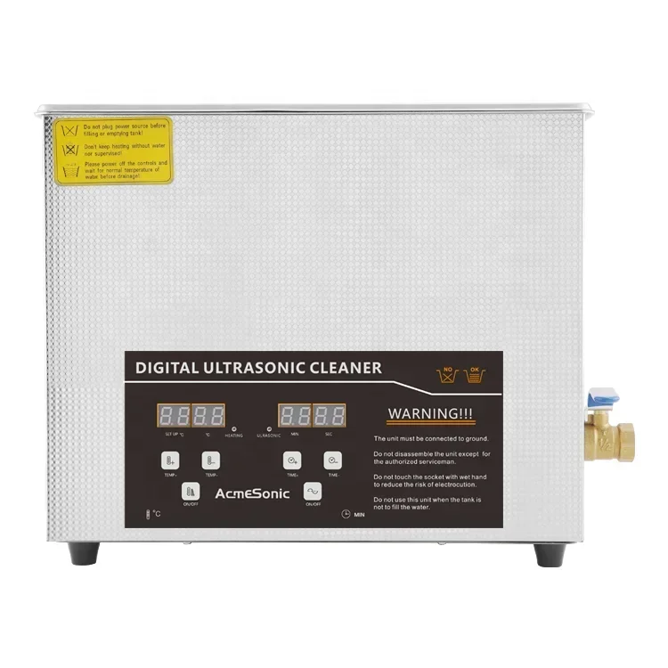 Ultra Sonic Cleaner Industrial with 360W Ultrasonic Power Heated 15l
