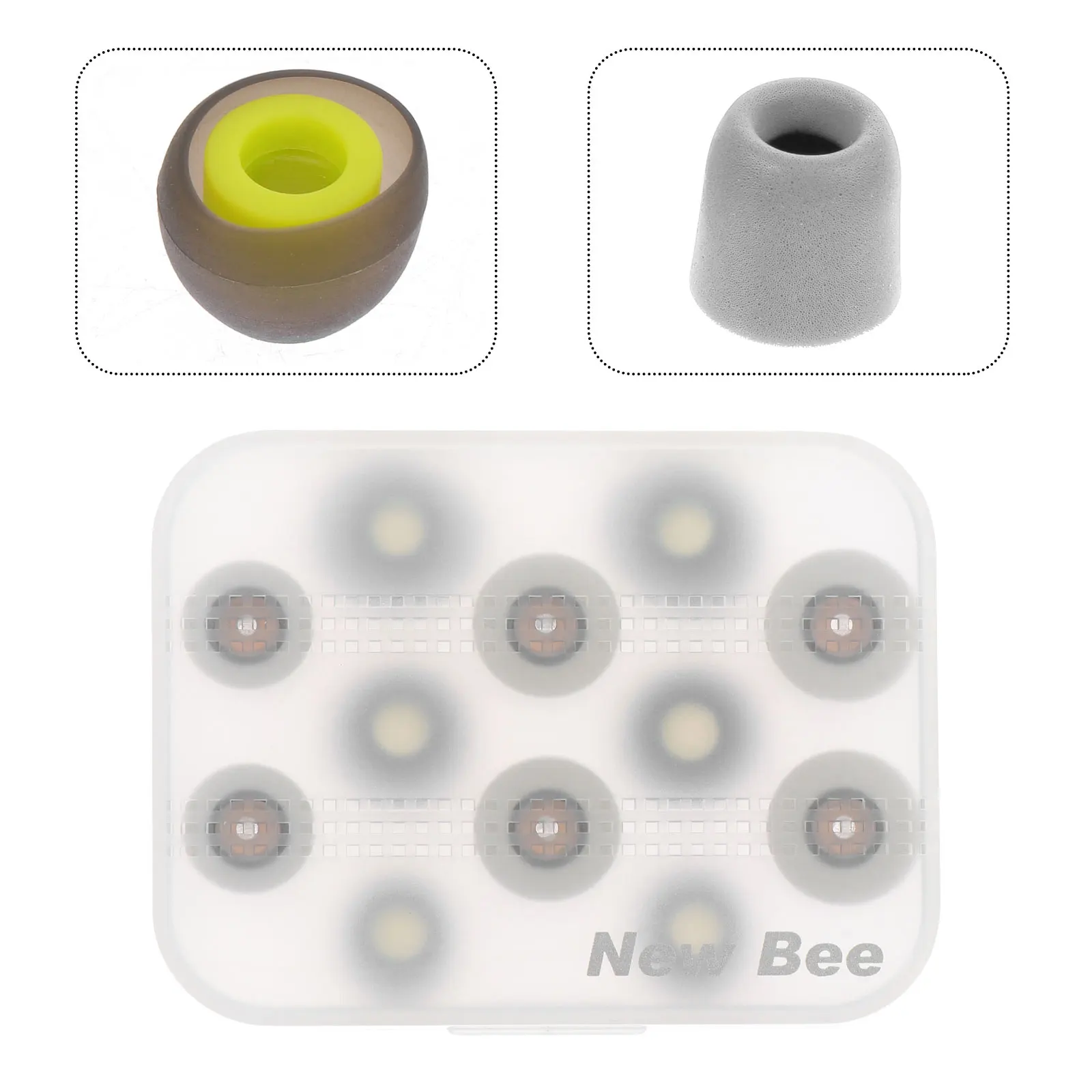 

Memory Foam Ear Plugs Earplug Earbuds Pouch Earphone Accessory Caps Slow Rebound
