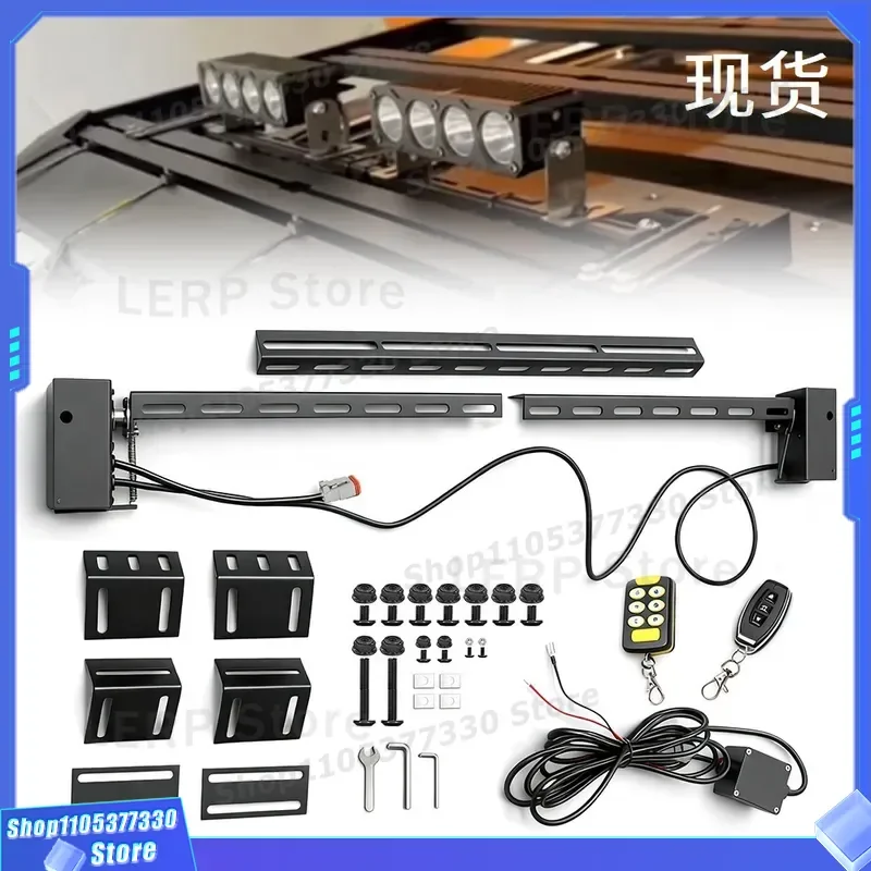 Electric Flip Spotlight Bracket For Roof Hidden Installation Adjustable Angle LED Light Holder Car Interior Accessories