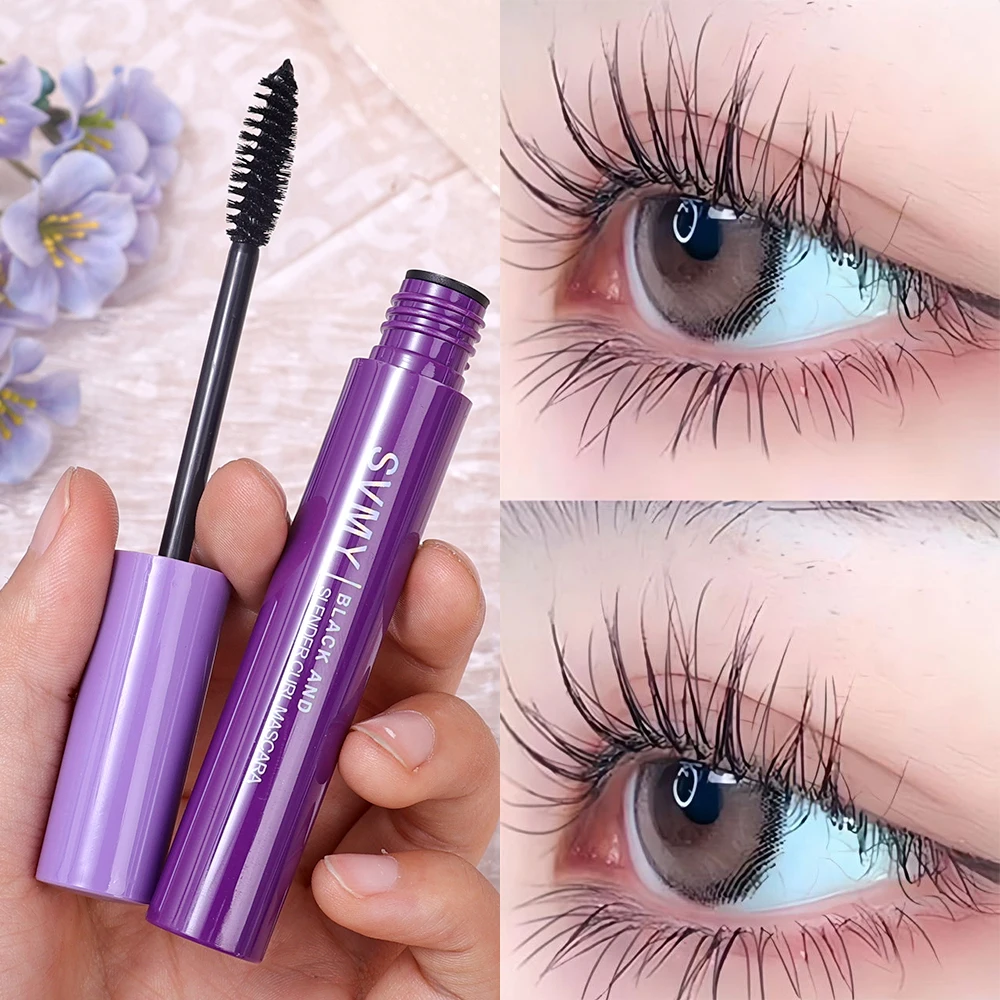 Black Silk Fiber Mascara Lengthens Eyelashes Extension Waterproof Anti-sweat Lasting Non-smudge Curling Mascara Makeup Cosmetics