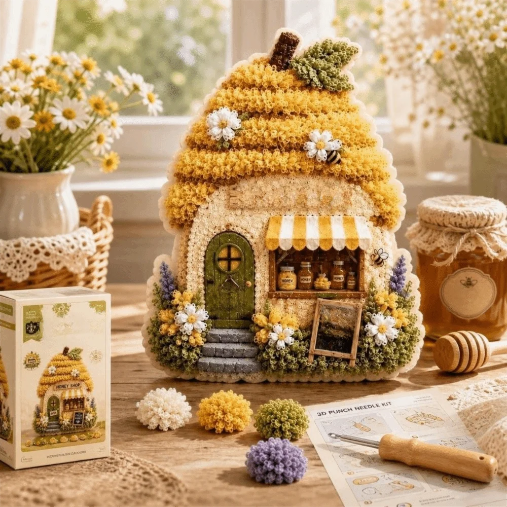 하우스 장면 포크 아트 키트 버섯 코티지 간편 제작 D - Art Craft House Making 리뷰 및 가격