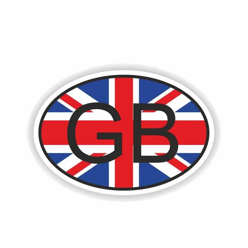 

Britain Decal Anti Scratch Decoration Great Britain GB Oval with Flag Country Code Sticker Personality Outdoor Stickers for Car