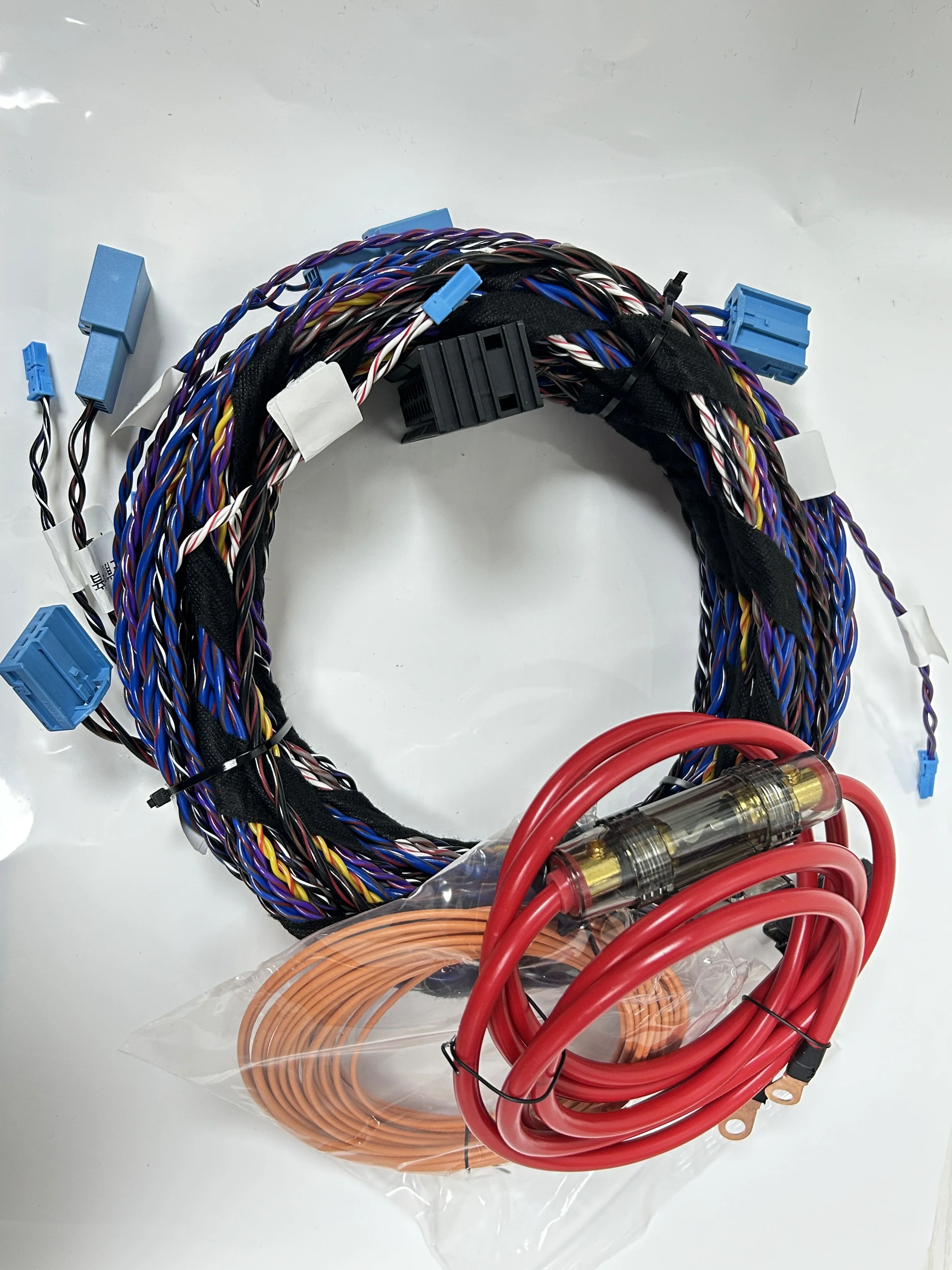 Жгут проводов B MW для обновления аудио, жгут проводов серии 3, серии 5, X3X5 L7, жгут проводов усилителя Haman, оптоволокно