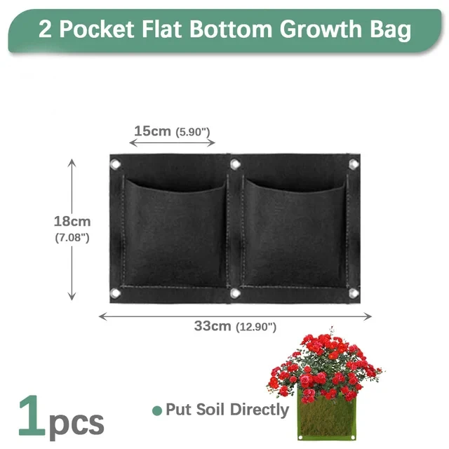 NIEUWE Muur Hangende Zakken Plantzakken Bloempot Huis Tuin Grow Bag Tuin Planter Verticale Suculentas Plant Pot Home Decor