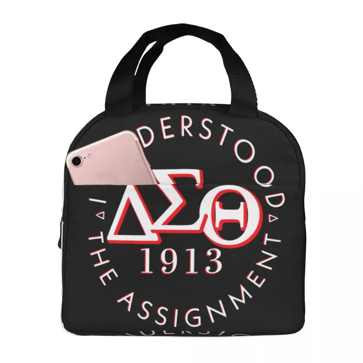 I Understood The Assignment Delta Sigma Theta 1913 Insulated Lunch Bag for Women Portable Thermal Cooler Lunch Tote office Work