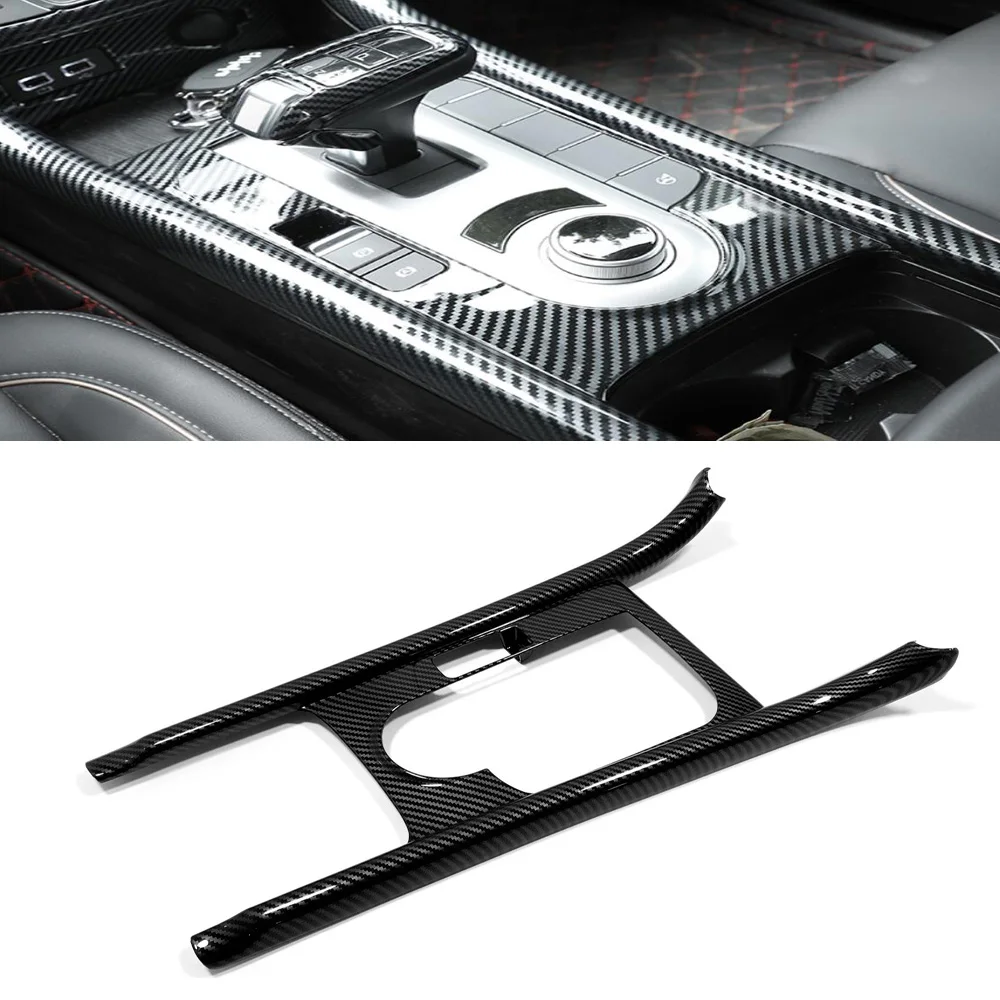 

For Great Wall Cannon GWM Poer Ute 2019-2022 Carbon Fiber Gear Shift Box Cover Trim Molding Decoration Accessories Car Styling