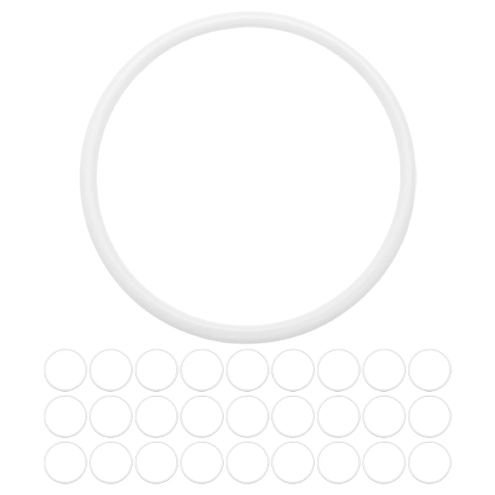 

Alipis 30pcs Plastic 10cm Hoops for Dream Catcher Making Craft Supplies White Macrame Circle