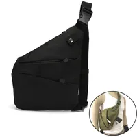 Concealed Carry Tactical Gun Bag Multifunctional Storage Pistol Chest Bag Men's Anti-theft Left Right Shoulder Bag