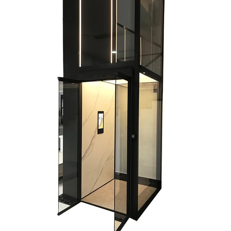 Small indoor hydraulic traction elevator for household use Duplex villa loft elderly elevator