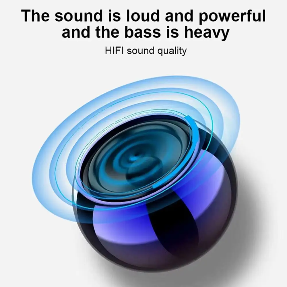 with RGB Lighting Mini Bluetooth Speaker Magnetic 2-in-1 Wireless Sound Box High Sound Quality Portable Subwoofer Sports