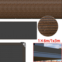 2/1PCS 1x6m/1x3m Balcony Privacy Fence Netting Sun Shade Nets Garden Courtyard Fence Screen Mesh Fencing Cover