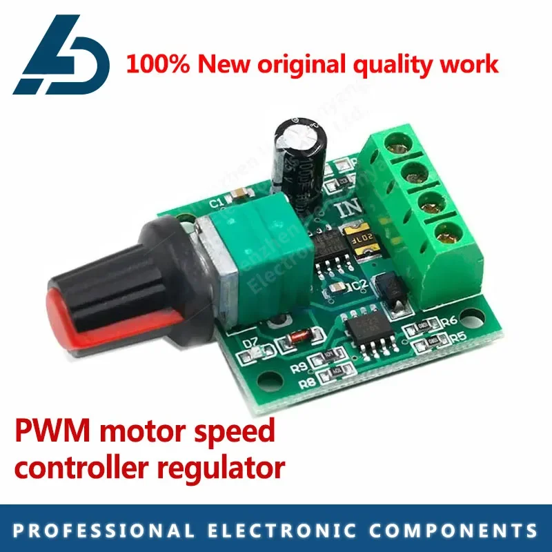New DC 1.8V 3V 5V 6V 12V 2A PWM Motor Speed Controller Low Voltage 0 ~ 100% Adjustable Drive Module