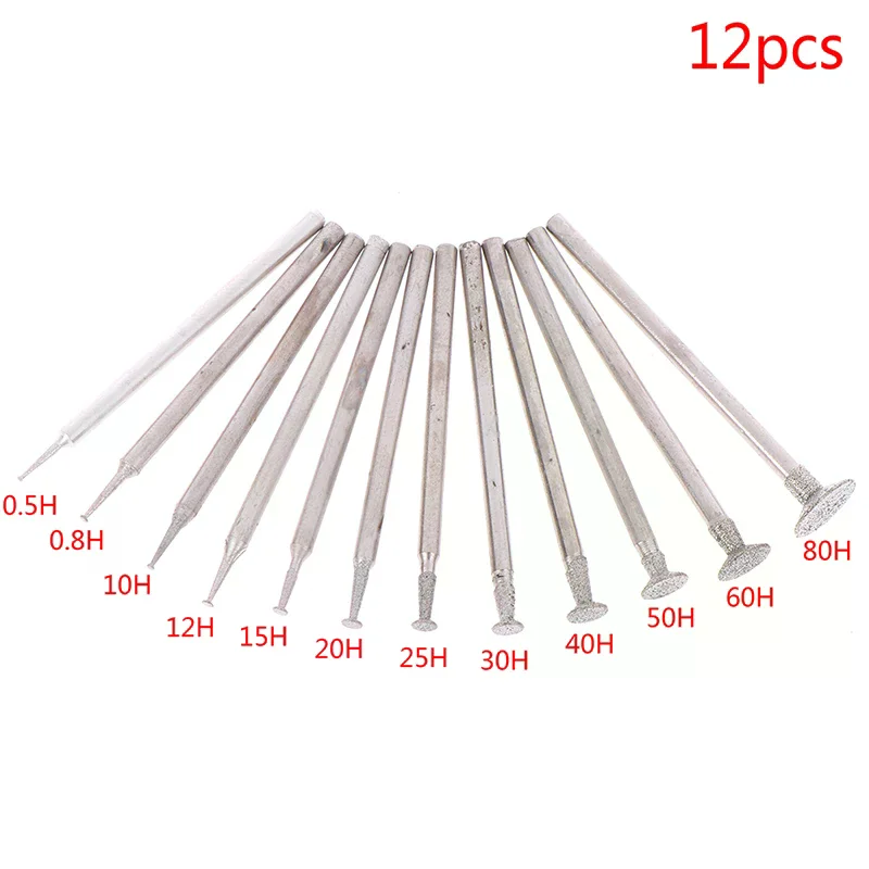 12pcs Drill Diamond High Quality Durable Practical For Aliexpress Shoppers High Quality For Daily Use Grinding Head Bur 23mm