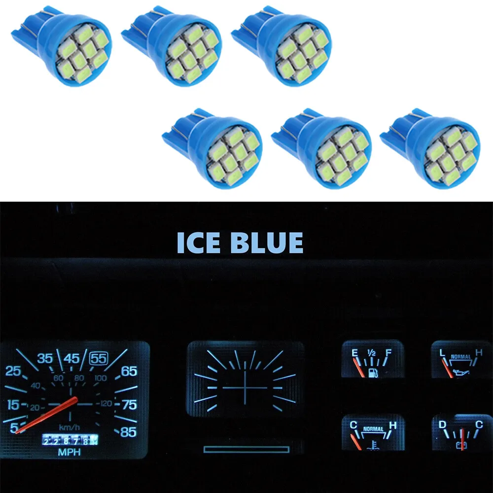 Lâmpadas LED para painel de cluster de medidor azul gelo para caminhão Ford 80-86 F100 F150 F250 F350