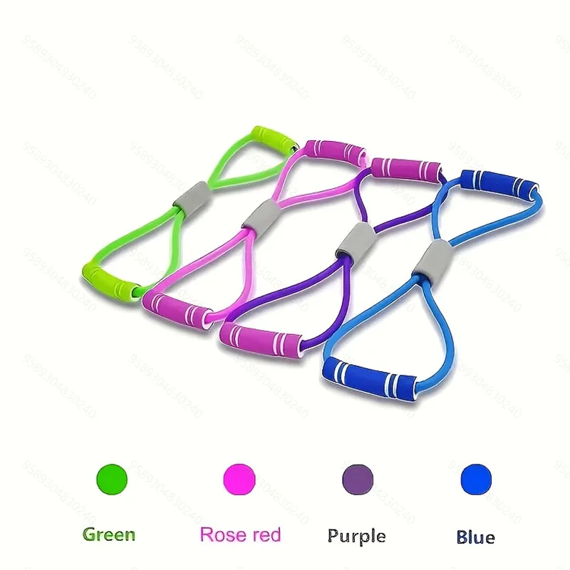 2pcs 8-shaped tensioners; Yoga Resistance Belt, Stretching Fitness Belt, Pulling Rope, Body Strength Training