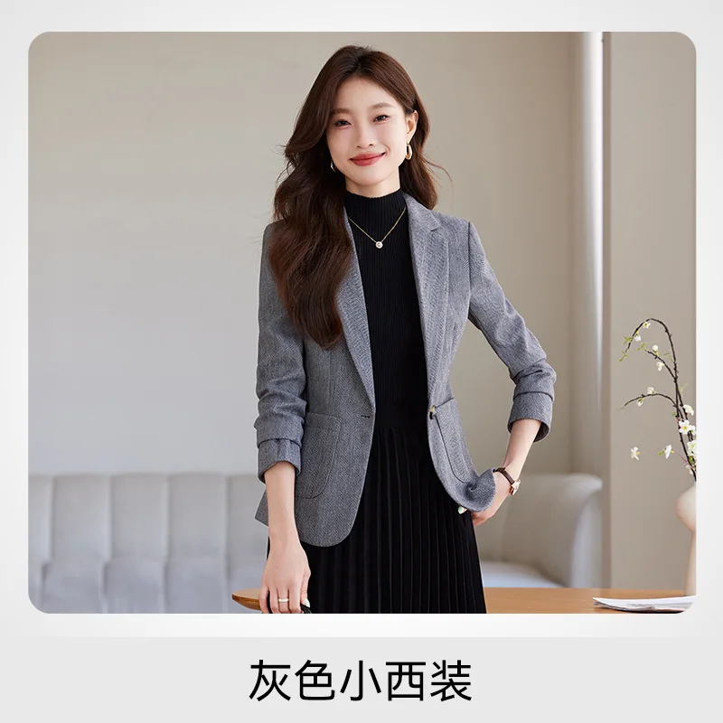 Nouveau costume de mode élégant décontracté femmes à manches longues Blazer professionnel veste formelle Workwear8650
